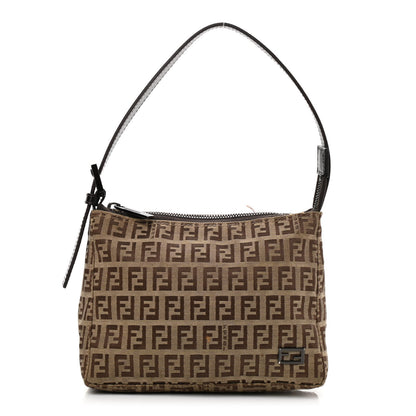 Fendi Zucchino Pochette Dark Brown 1 of 11