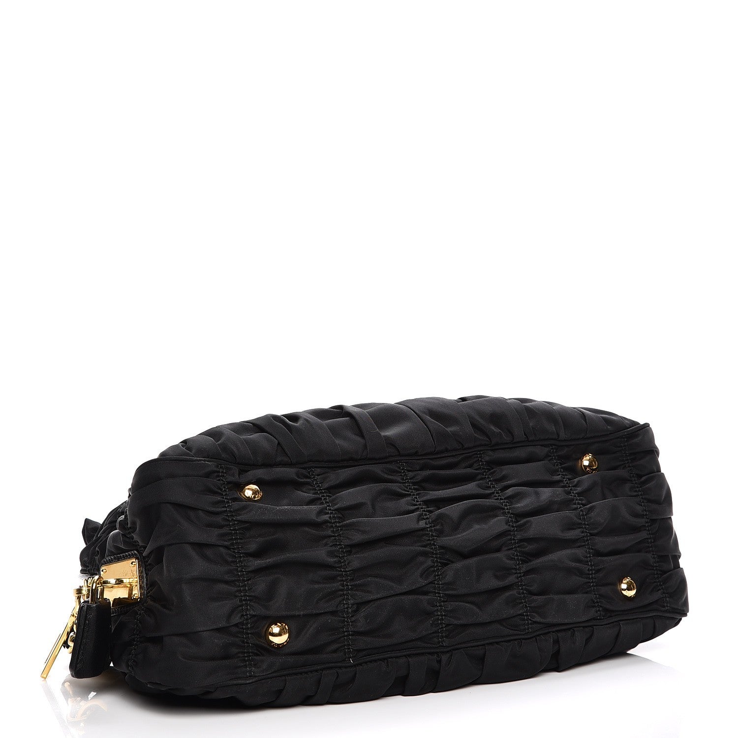 Prada Tessuto Nylon Gaufre Shopping Satchel Black 5 of 10