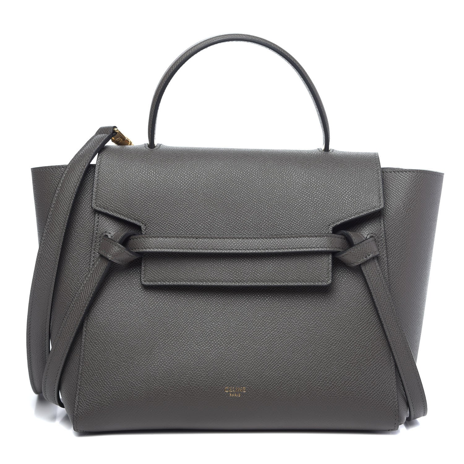Celine Grained Calfskin Mini Belt Bag Grey 1 of 8