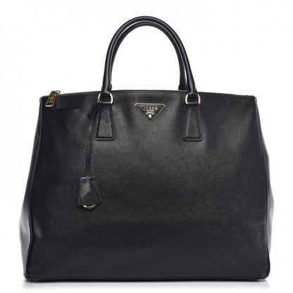 Prada Saffiano Lux Extra Large Galleria Double Zip Tote Black 1 of 14