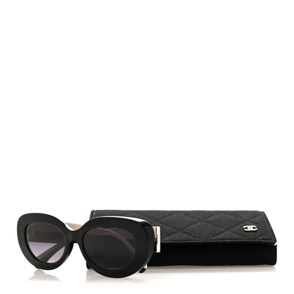 Chanel Acetate Sunglasses 5562-B-A Black White 8 of 8