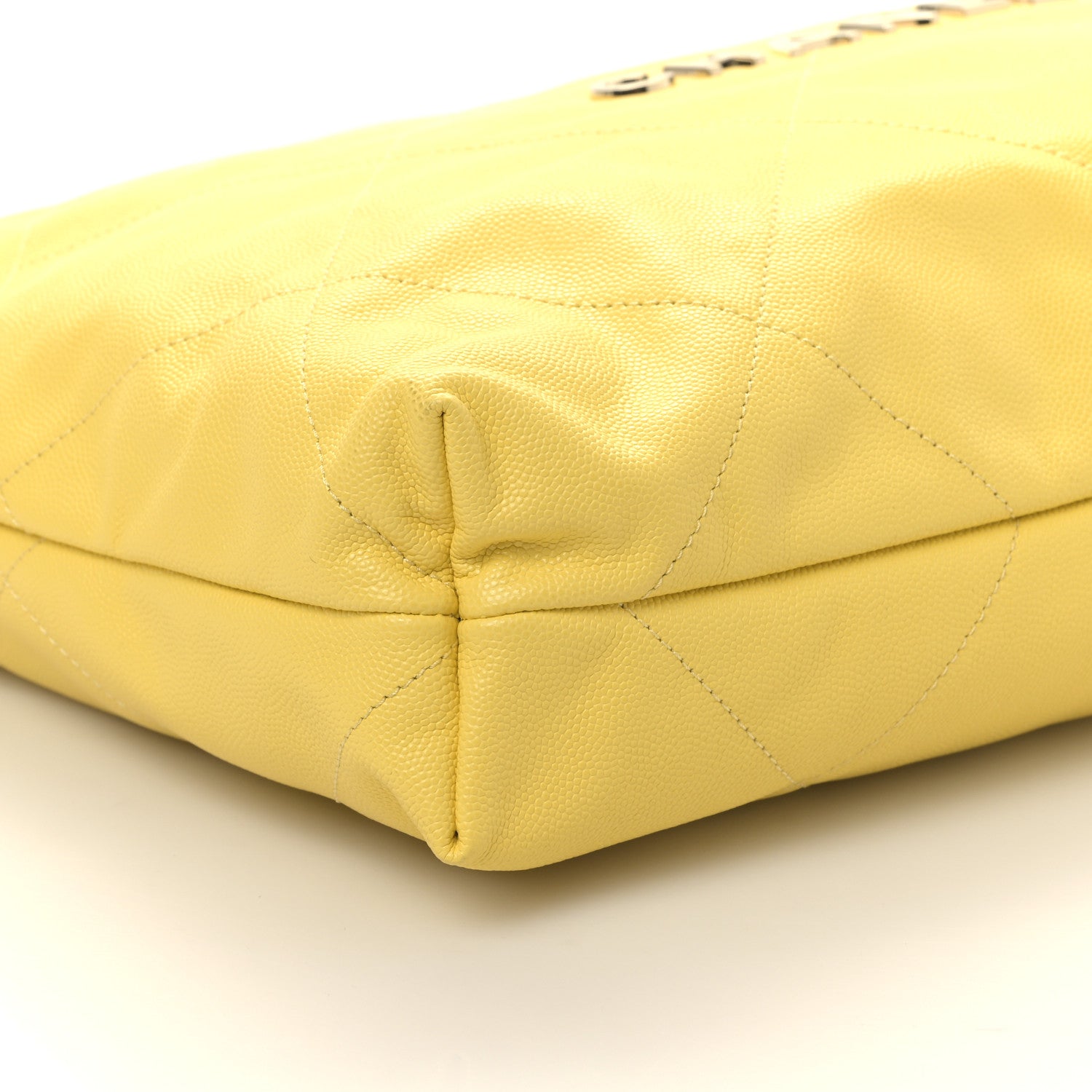 Chanel Shiny Caviar Quilted Small Chanel 22 Yellow 9 of 10