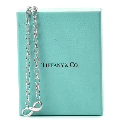 Tiffany Sterling Silver Narrow Infinity Link Necklace 6 of 6