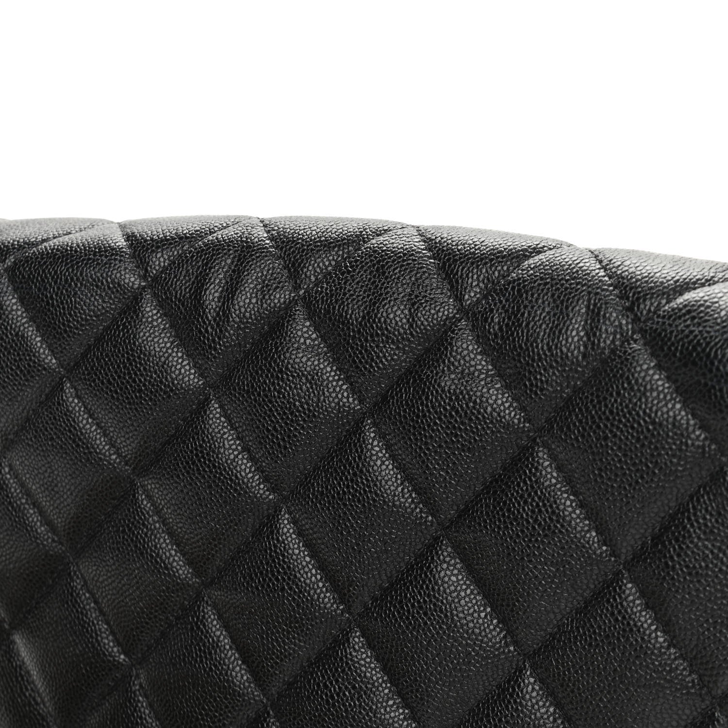 Chanel Shiny Caviar Quilted Large Chain Melody Flap Black 12 of 13