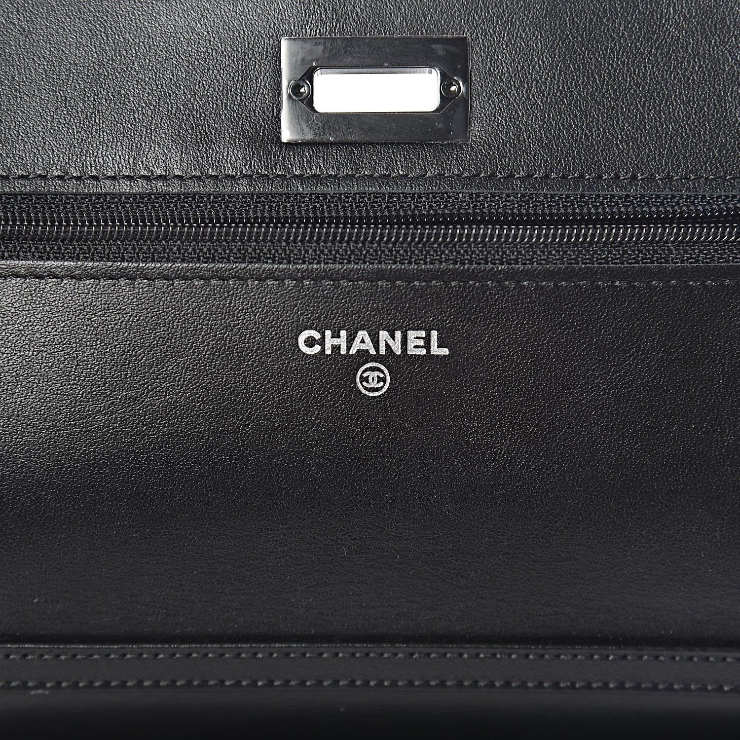 Chanel Aged Calfskin Quilted Reissue Wallet On Chain WOC So Black 6 of 12