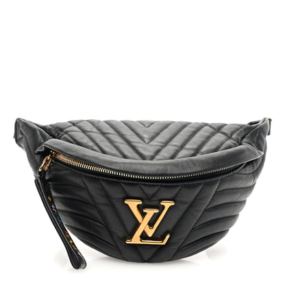 Louis Vuitton Calfskin Quilted New Wave Bumbag Black 1 of 10
