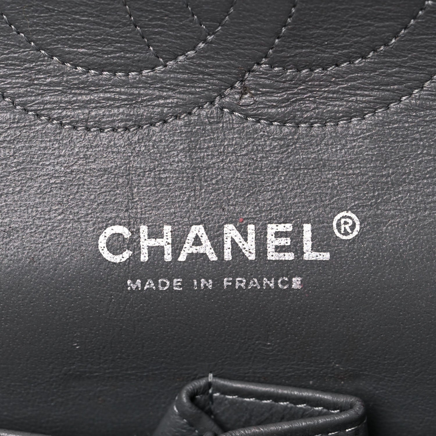 Chanel Lambskin Quilted Medium Double Flap Dark Grey 5 of 26