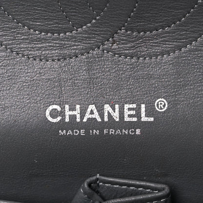 Chanel Lambskin Quilted Medium Double Flap Dark Grey 5 of 26