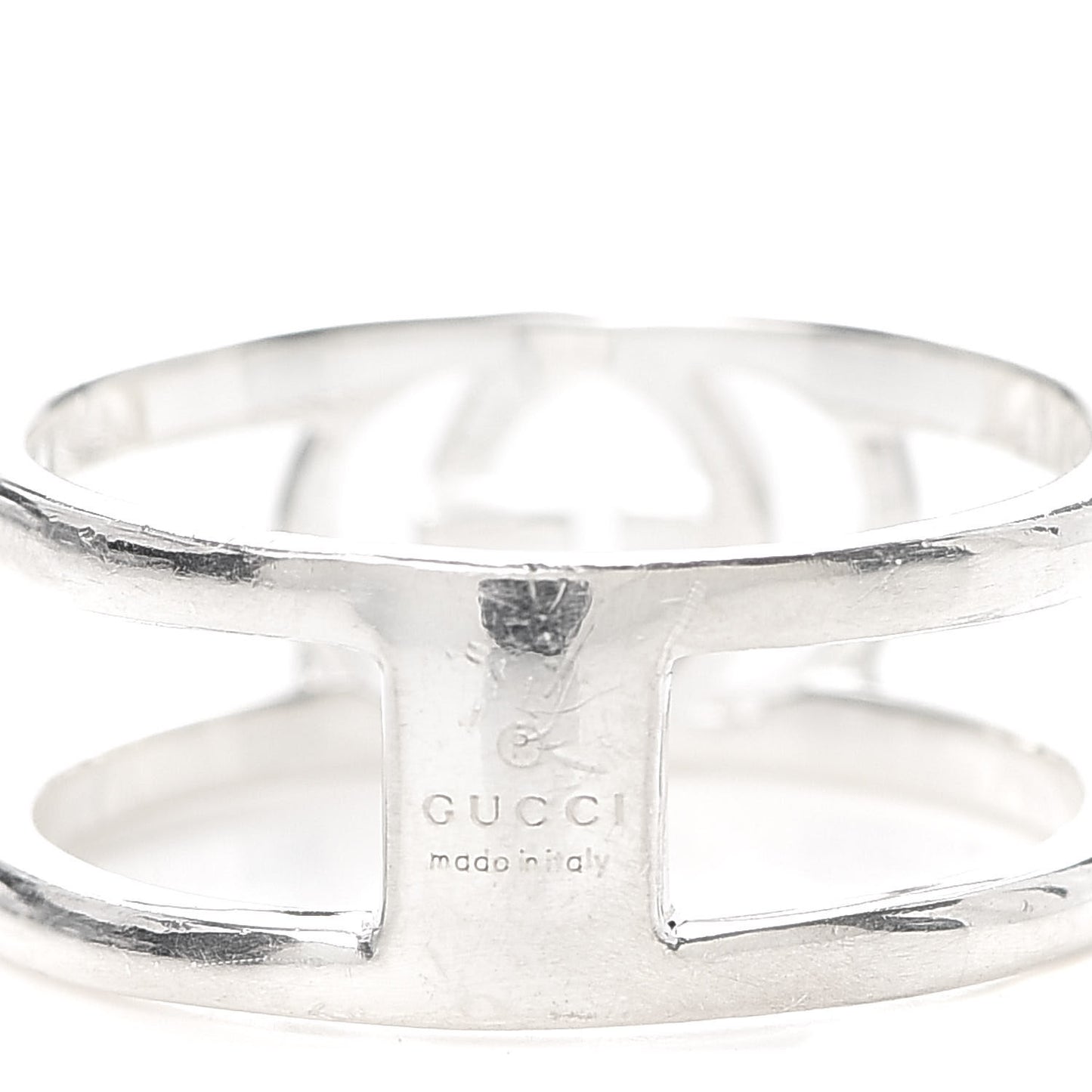 Sterling Silver 9mm Interlocking G Ring 61 9.5