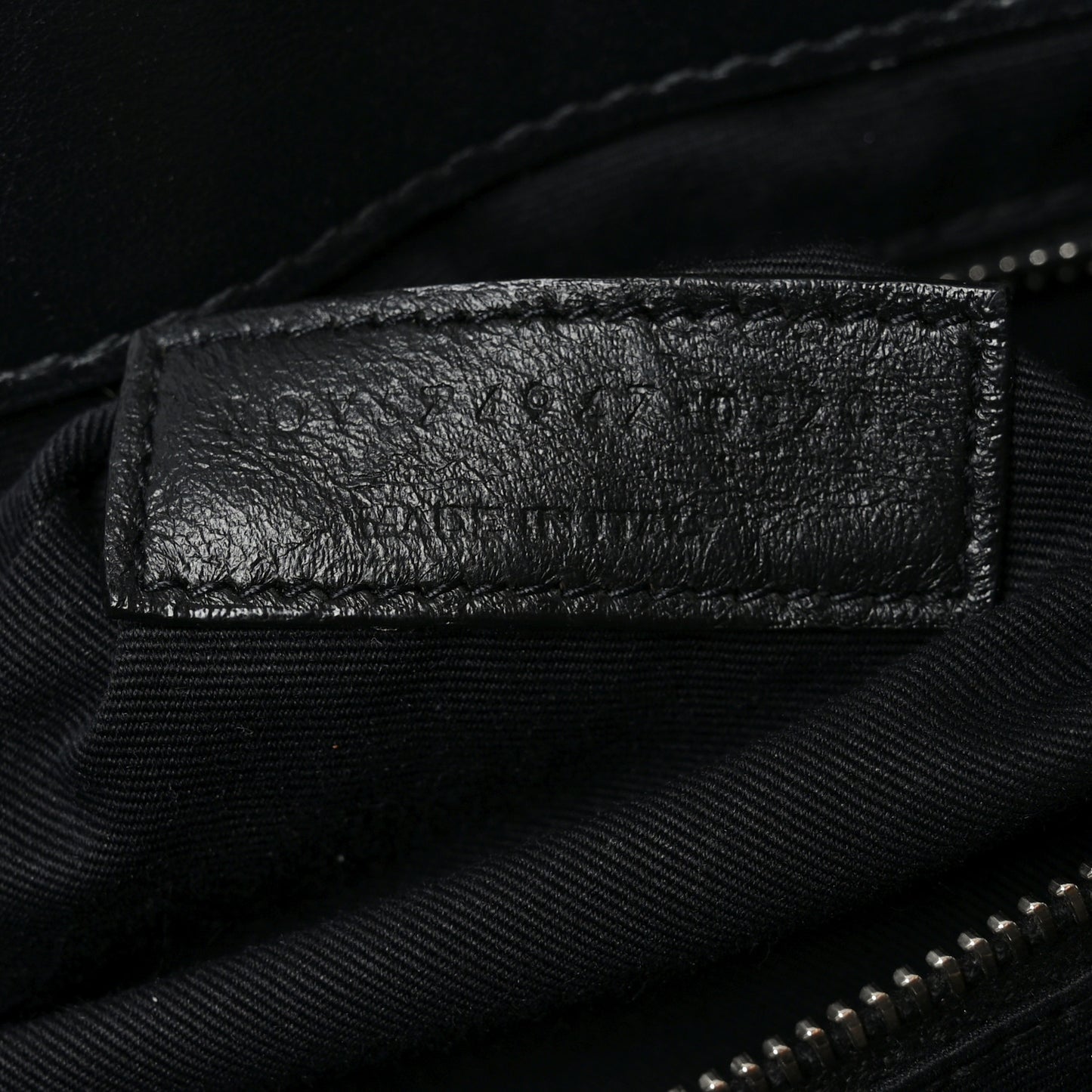Calfskin Y Quilted Monogram Large Loulou Chain Satchel Black