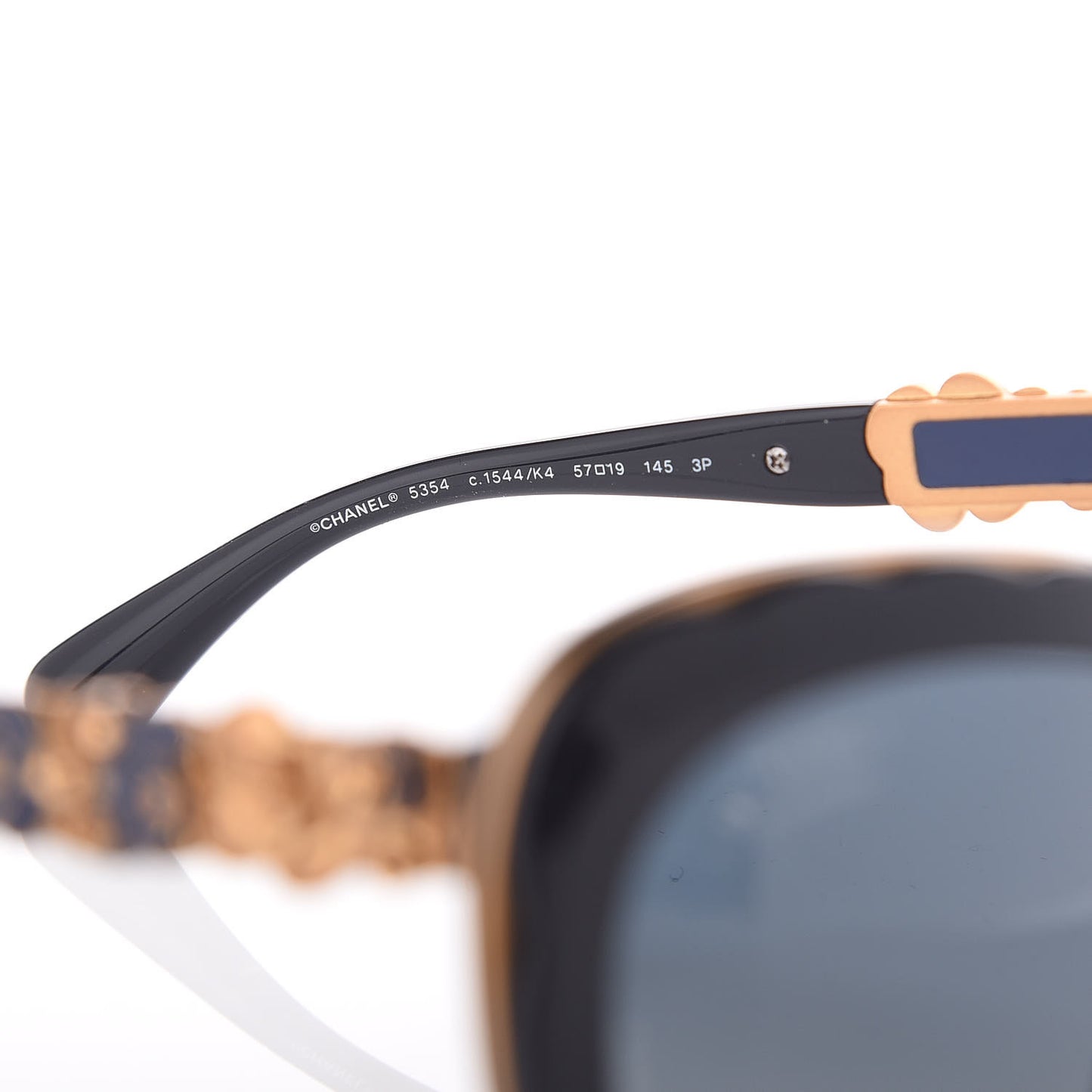 Polarized Bijou Cat Eye Sunglasses 5354 Navy