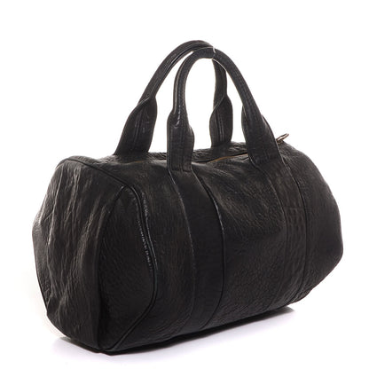 Alexander Wang Pebbled Lambskin Rocco Black Antique Brass Hardware 3 of 8