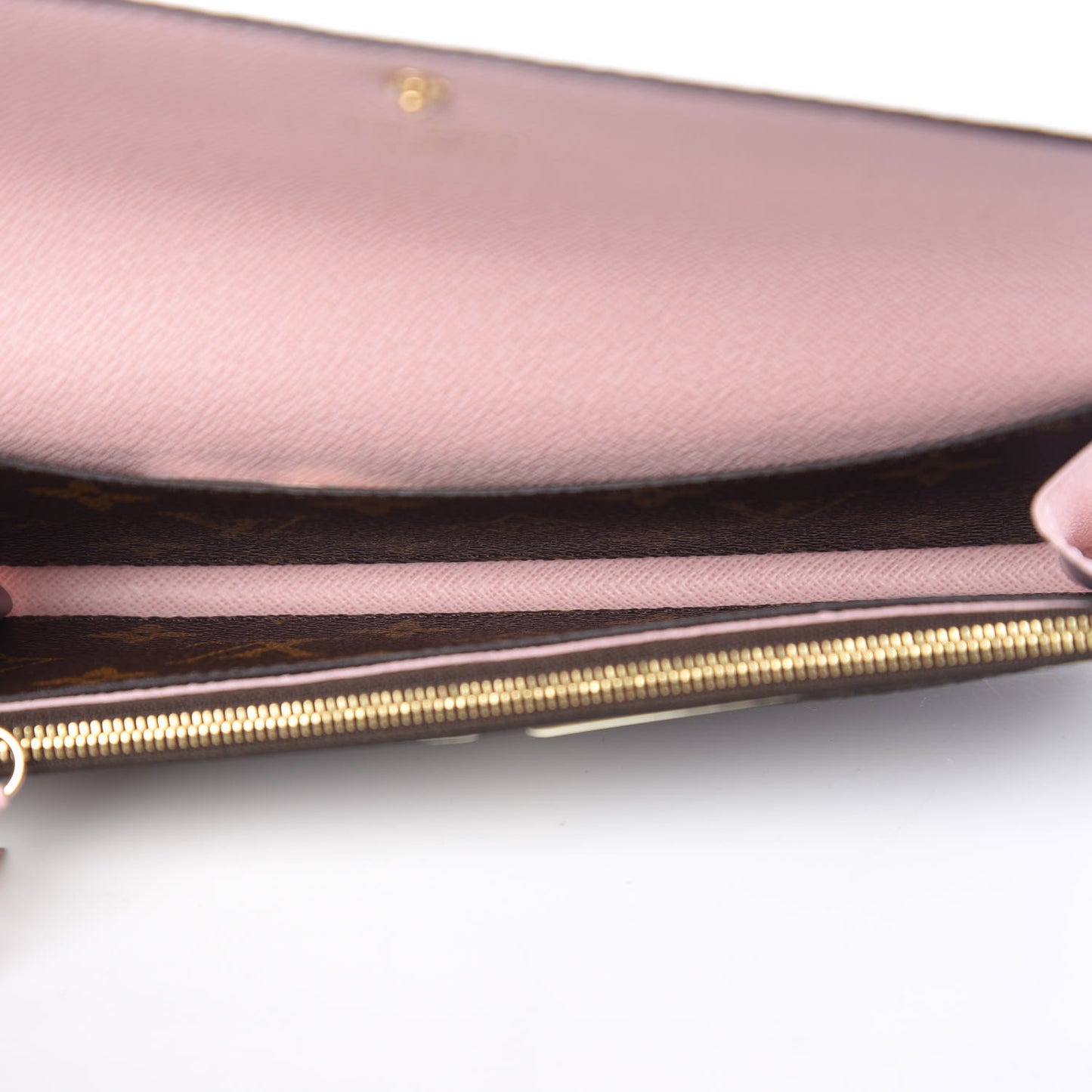 Monogram Emilie Wallet Rose Ballerine