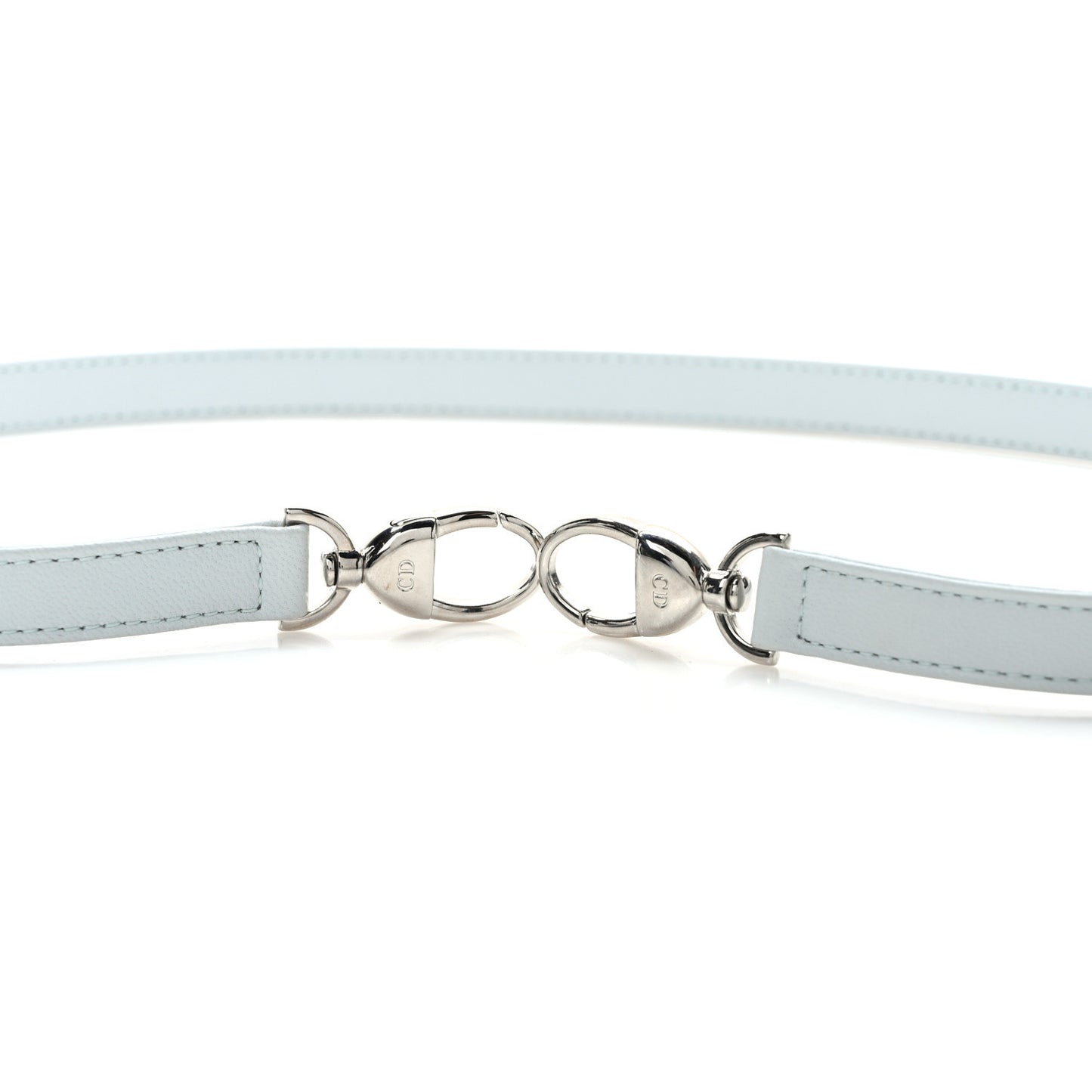 Lambskin Lady Dior Shoulder Strap Light Blue
