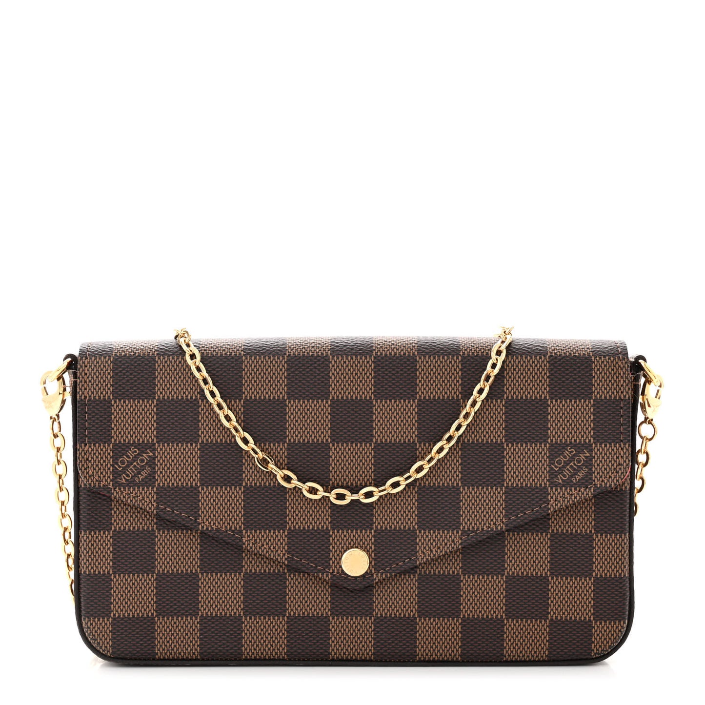 Damier Ebene Pochette Felicie Chain Wallet