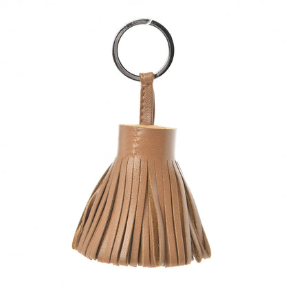 Hermes Lambskin Carmen Tassel Key Holder Gold 1 of 3