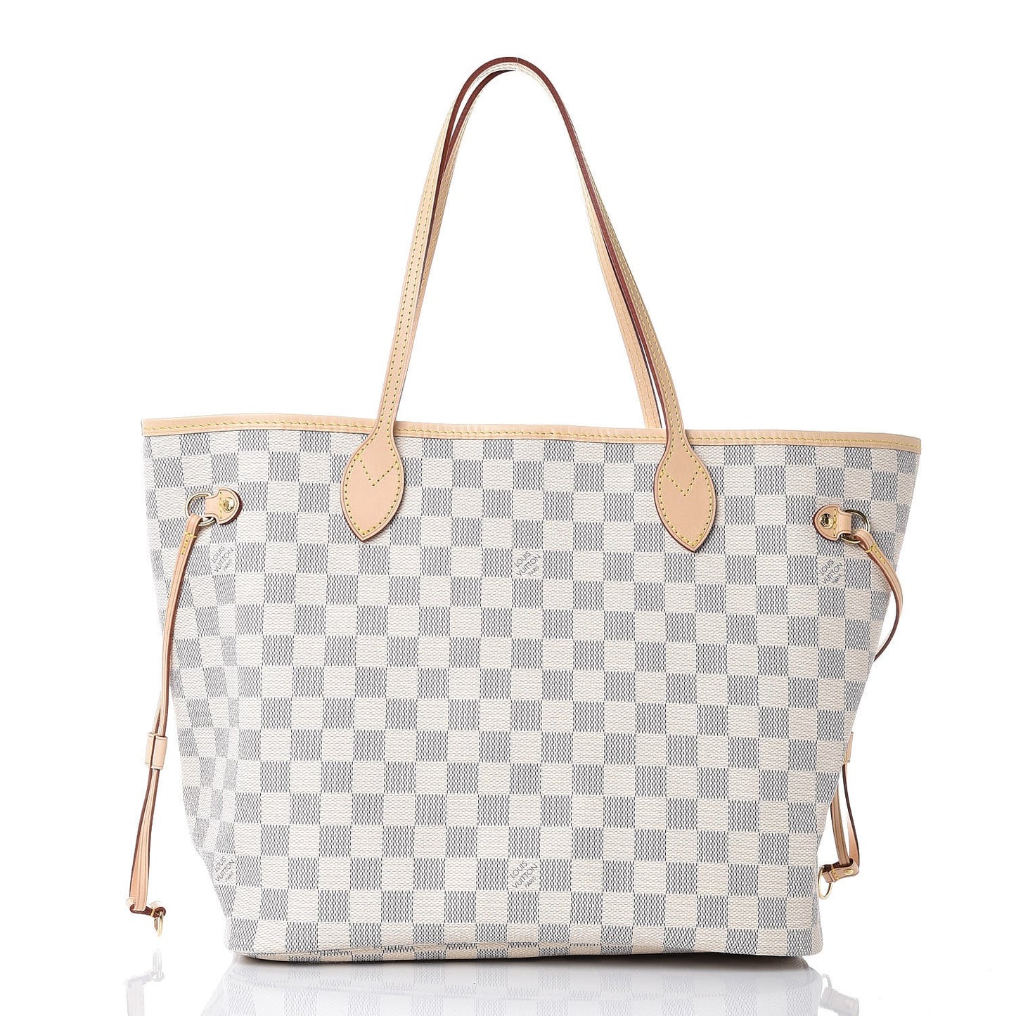 Damier Azur Neo Neverfull MM Rose Ballerine