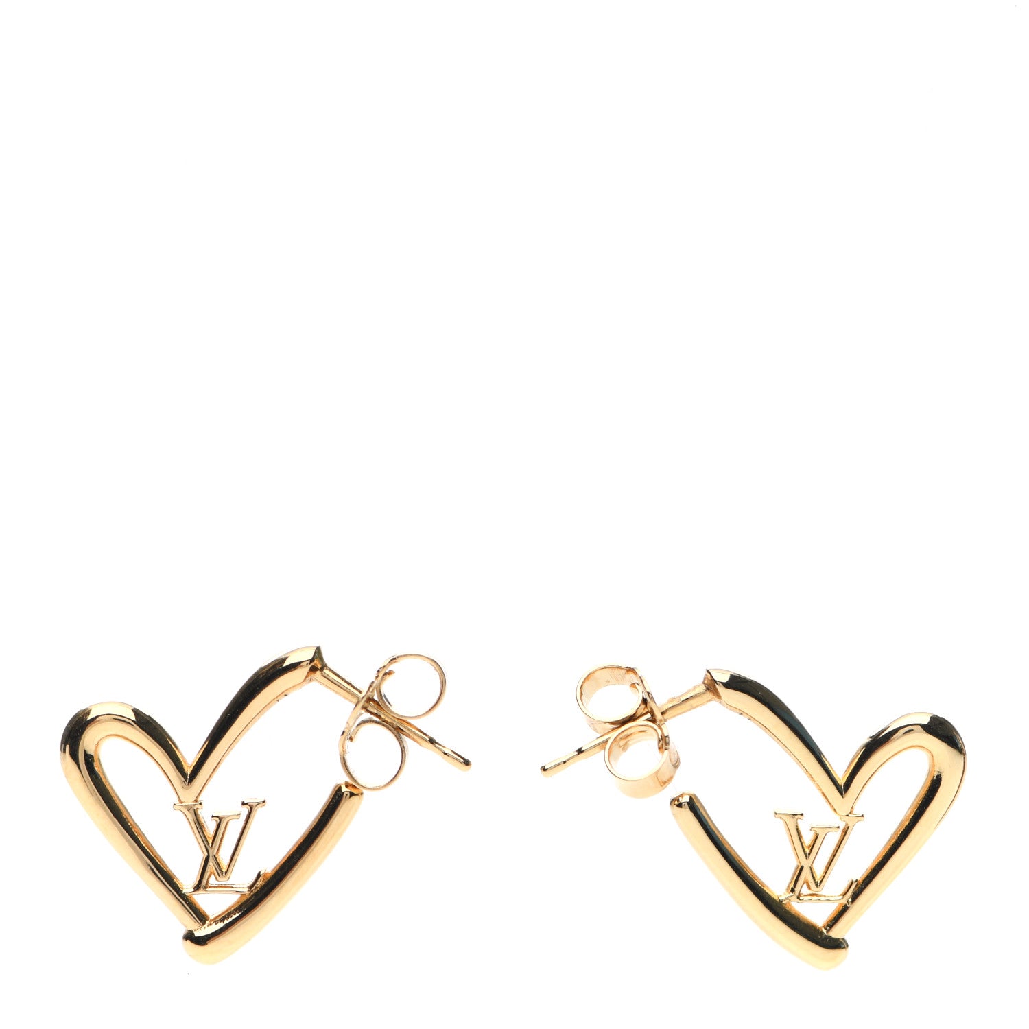 Louis Vuitton Fall In Love Heart Earrings PM Gold 1 of 4