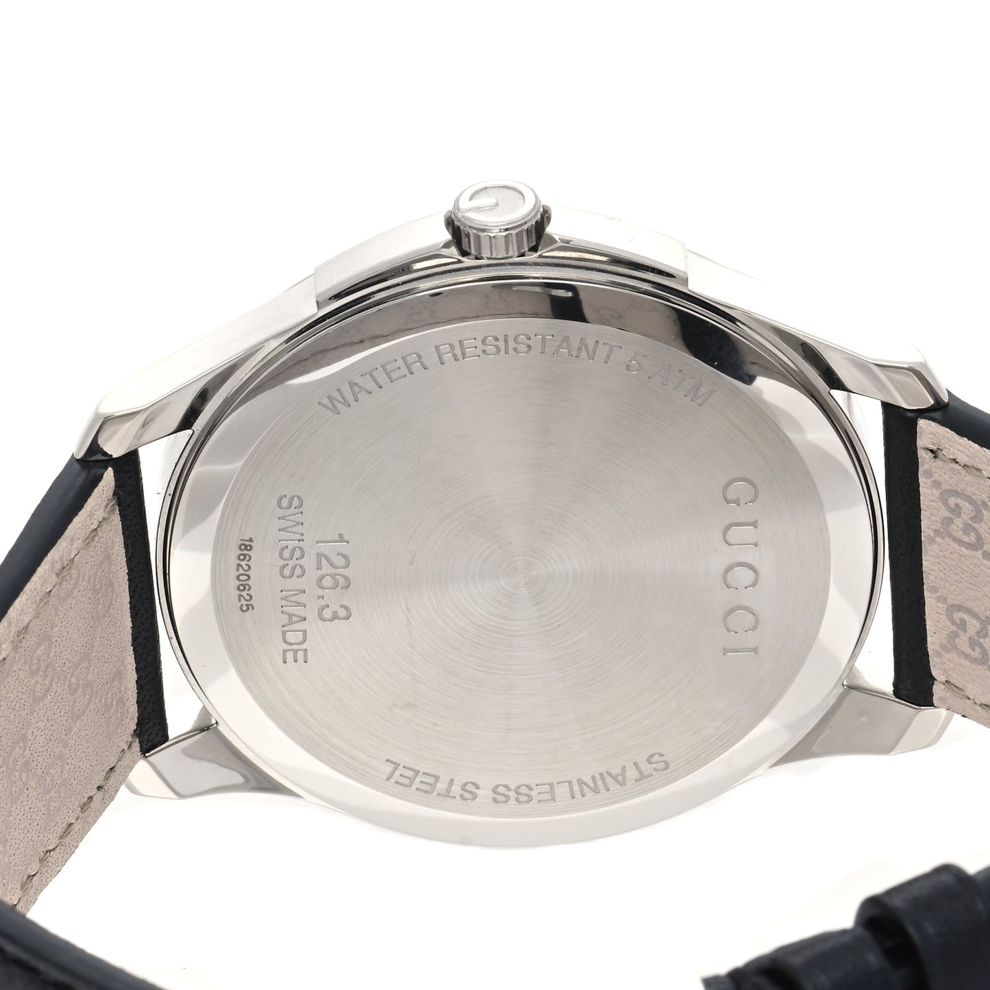 Stainless Steel Calfskin Diamond 40mm G-Timeless Quartz Watch Blue