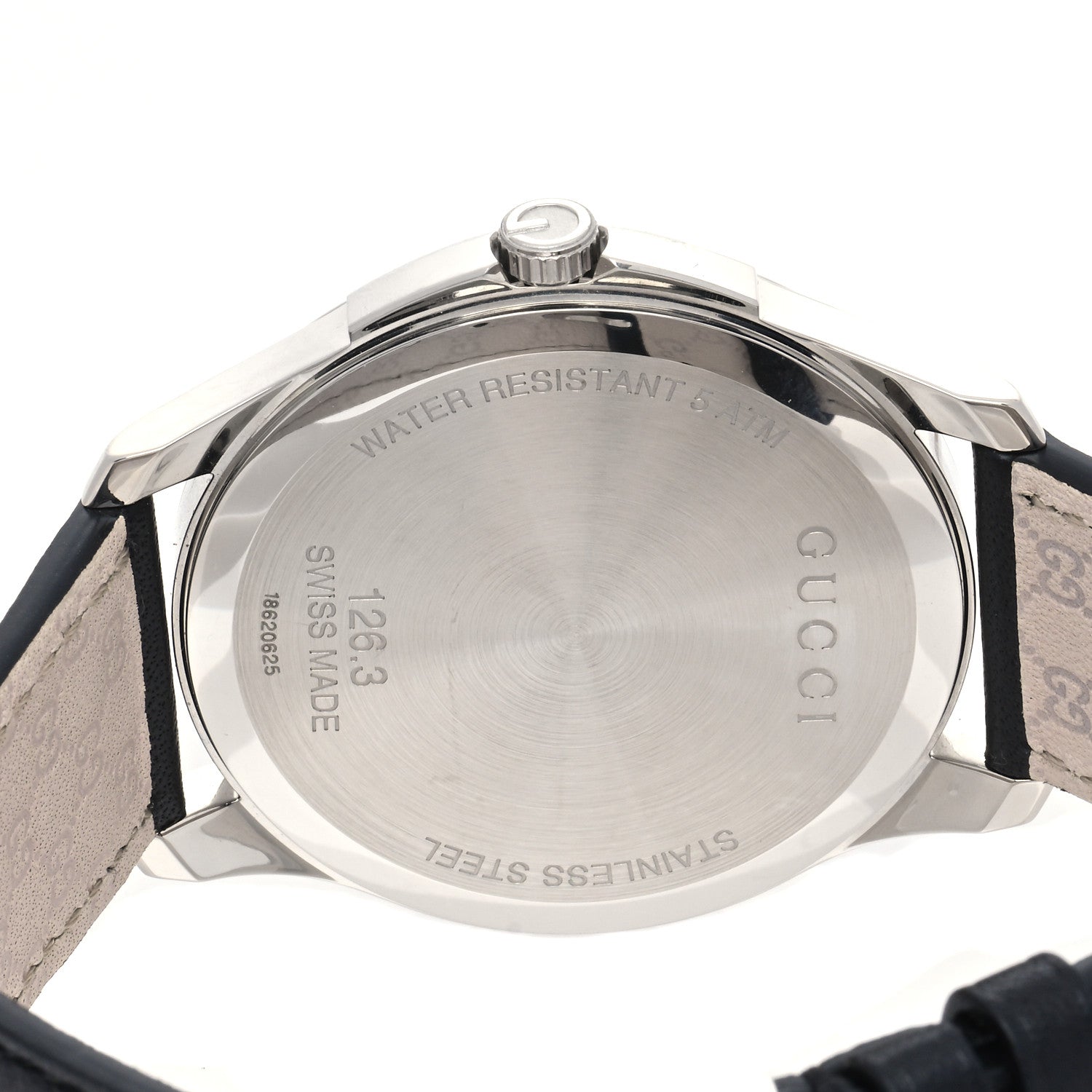 Gucci Stainless Steel Calfskin Diamond 40mm G-Timeless Quartz Watch Blue 4 of 4