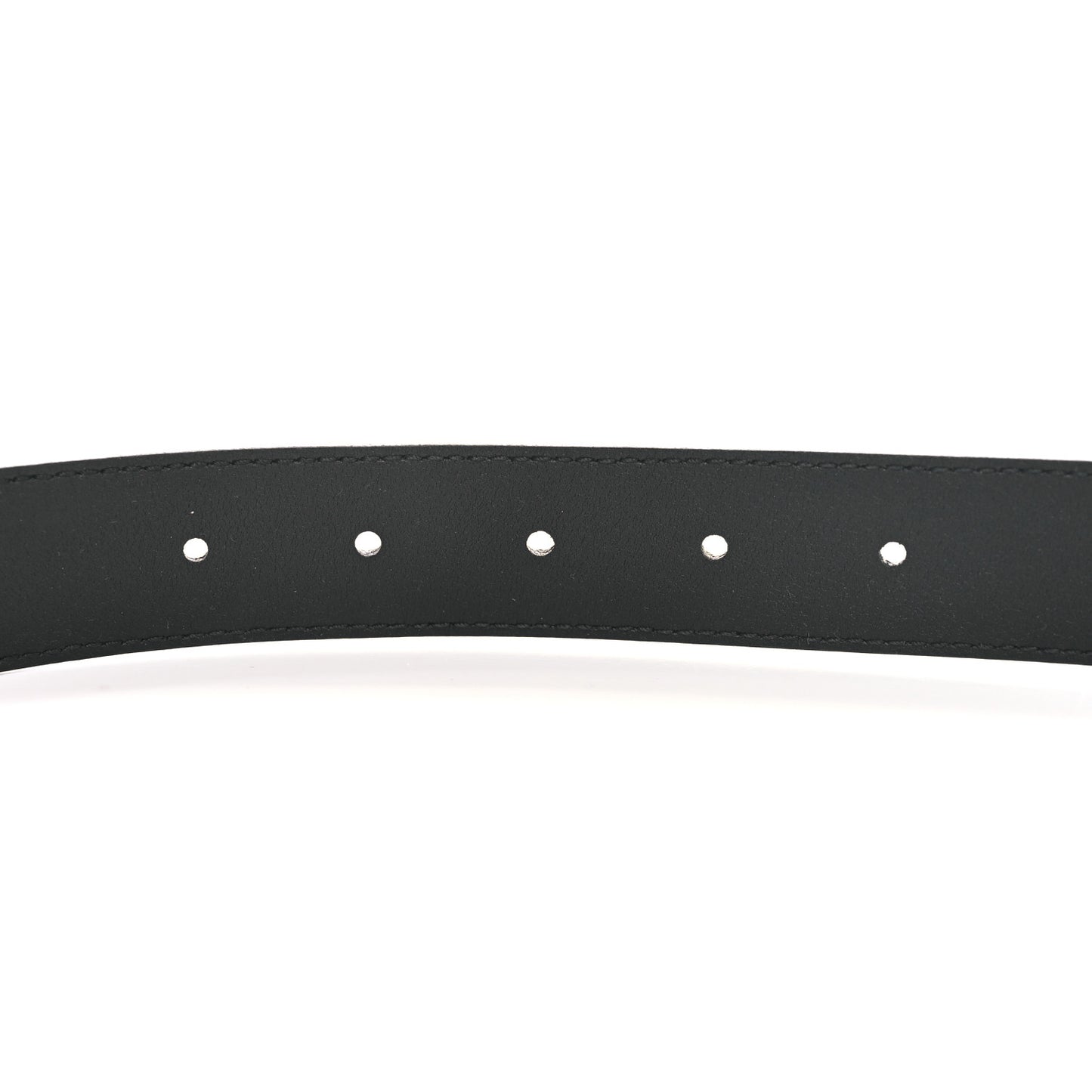 Azalea Calfskin Enamel Monochrome Double G 30mm Belt 100 40 Black