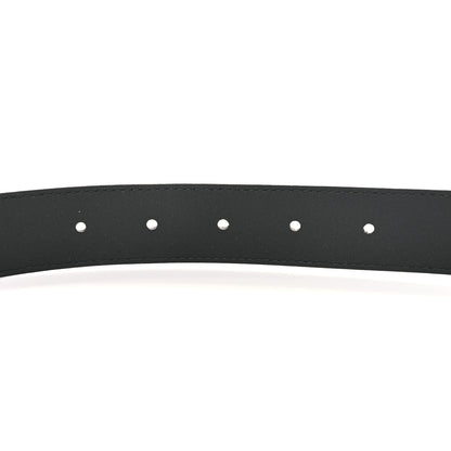 Gucci Azalea Calfskin Enamel Monochrome Double G 30mm Belt 100 40 Black 4 of 5