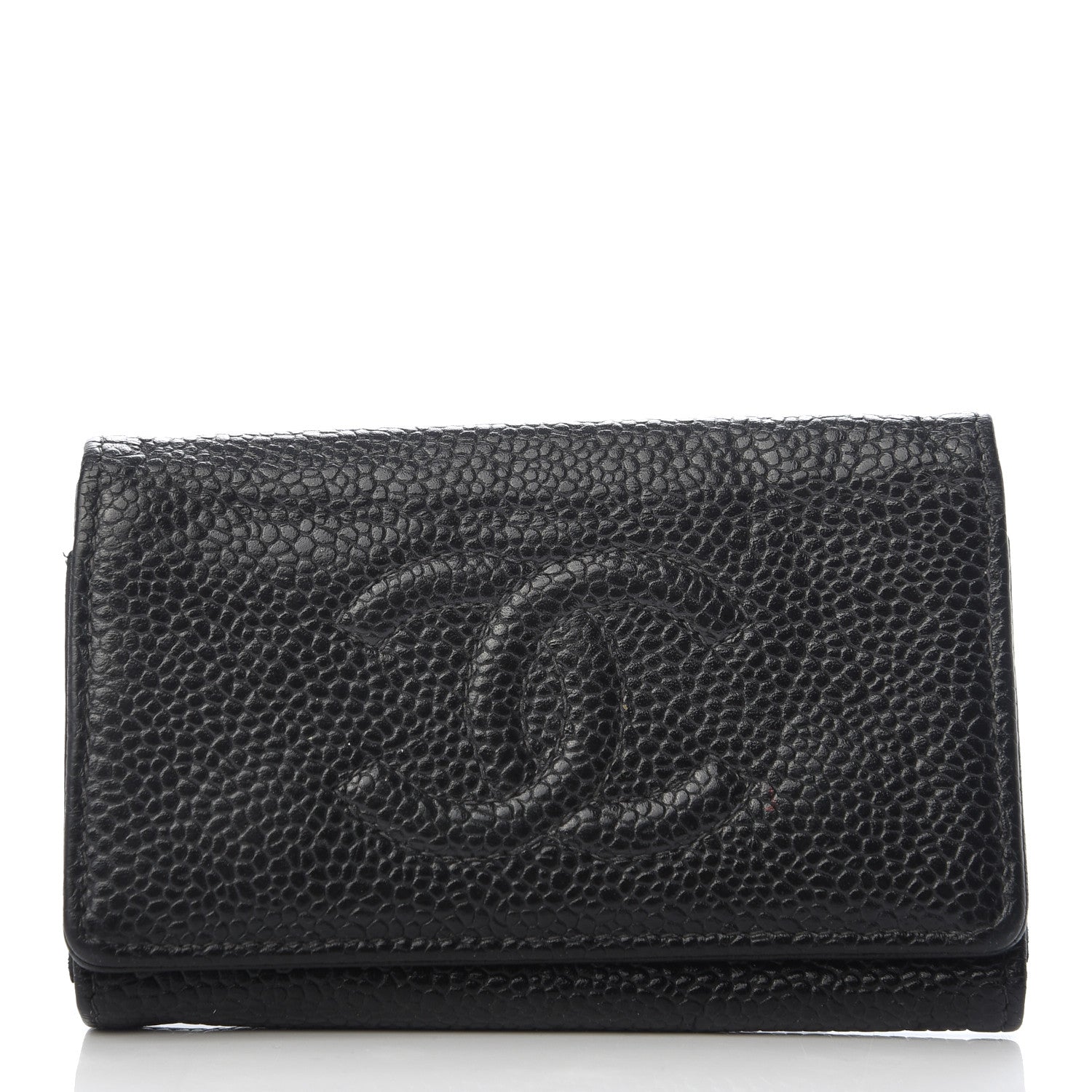 Chanel Caviar Timeless CC 6 Key Holder Case Black 1 of 6