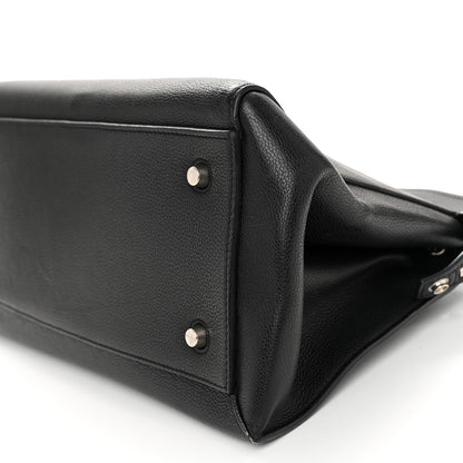 Celine Grained Calfskin Medium Edge Shoulder Bag Black 9 of 12