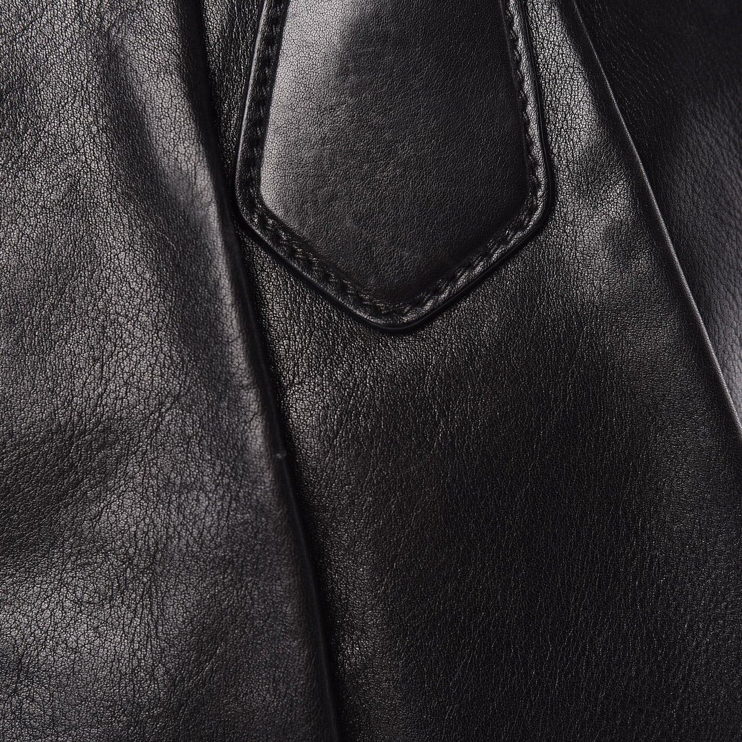 Soft Calfskin Dome Sachel Black