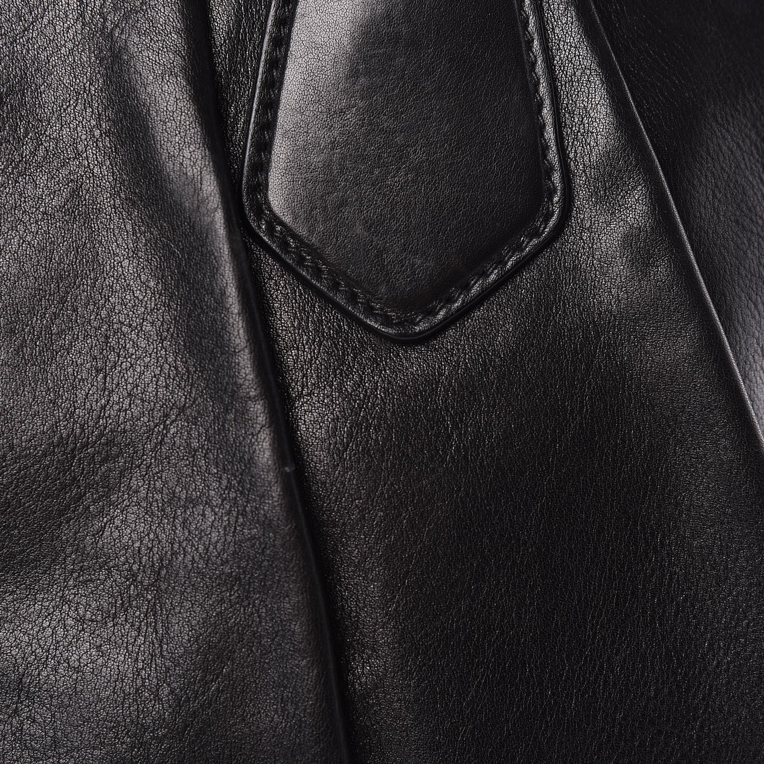 Prada Soft Calfskin Dome Sachel Black 11 of 15