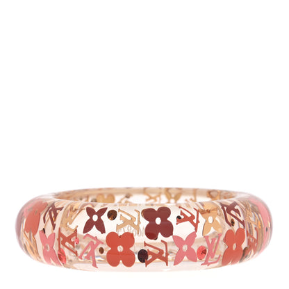 Louis Vuitton Resin Swarovski Small Inclusion GM Bracelet Tangerine 1 of 5