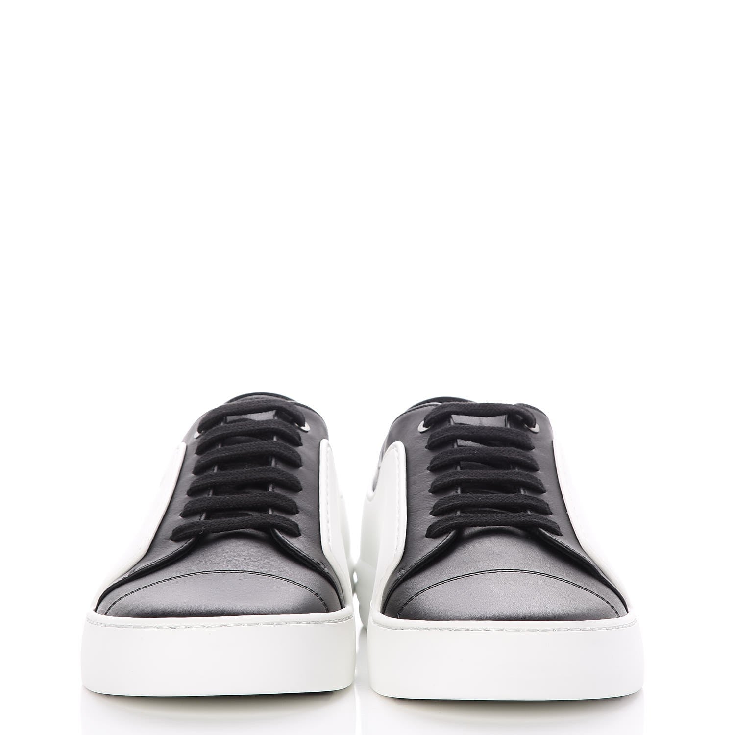 Chanel Calfskin CC Sneakers 39 Black White 2 of 9