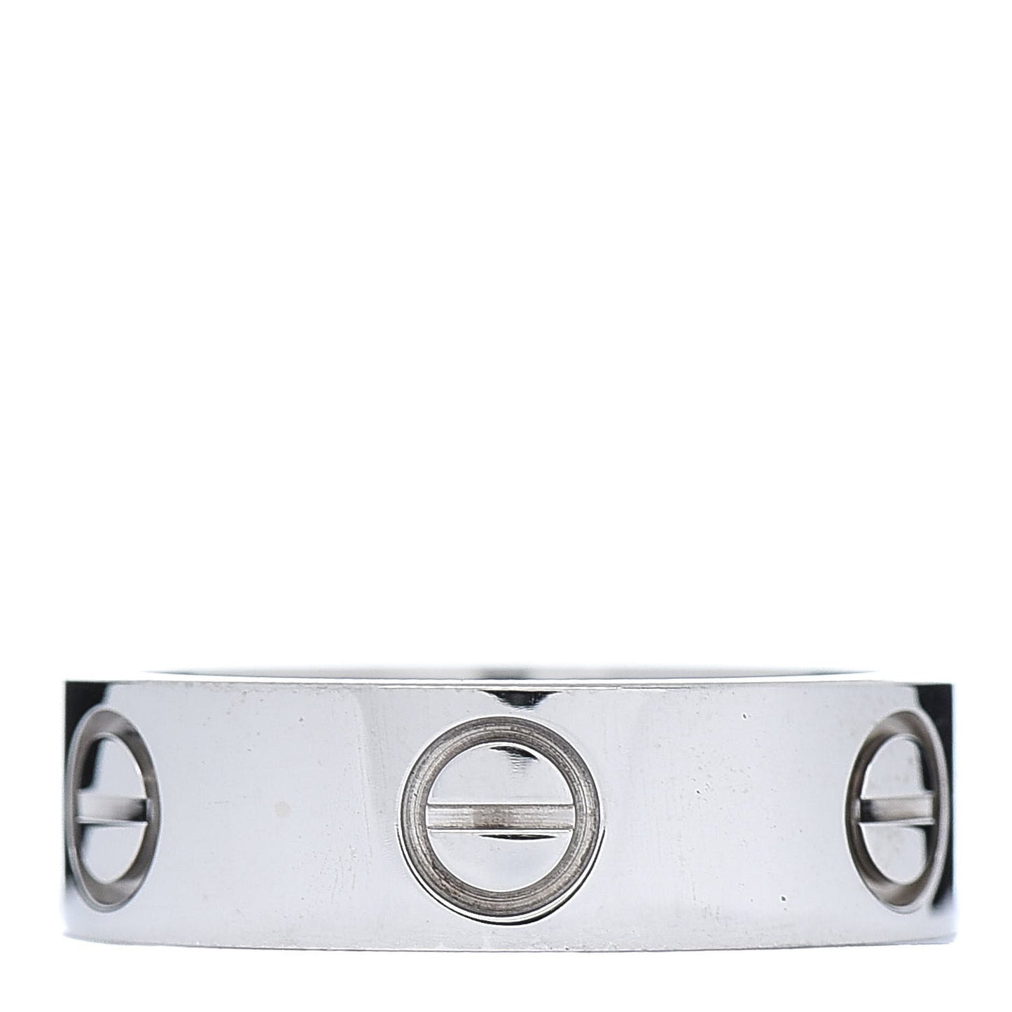 18K White Gold 5.5mm LOVE Ring 50 5.25