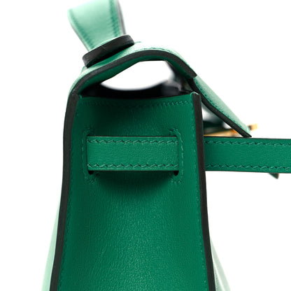 Hermes Swift Kelly Pochette Clutch Vert Vertigo 15 of 28