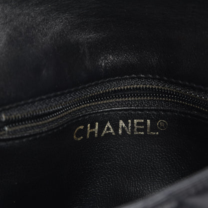 Chanel Calfskin Quilted Flap Belt Bag Clutch Black 6 of 7