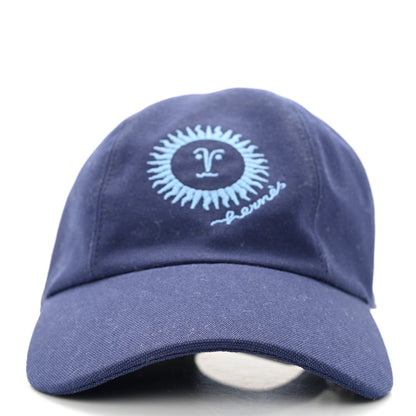 Hermes Cotton Davis Sunshine Hat 57 Marine 3 of 9