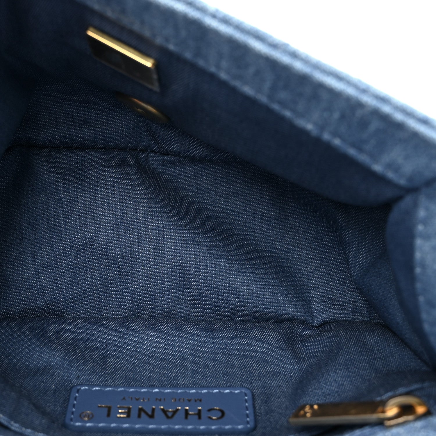 Chanel Denim Quilted Mini Pearl Crush Flap Blue 5 of 9