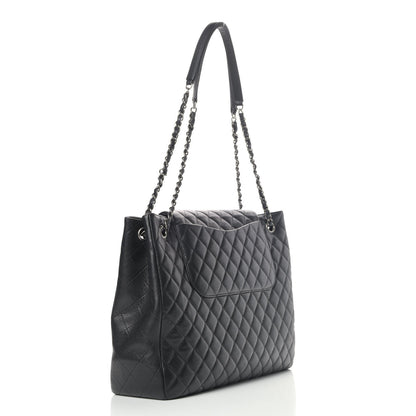 Chanel Caviar Quilted Flap Tote Black 2 of 6