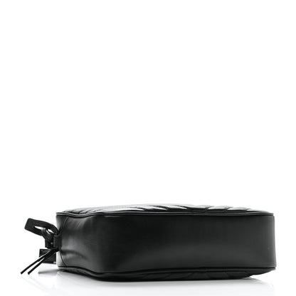 Saint Laurent Calfskin Matelasse Monogram Lou Camera Bag Black 4 of 10