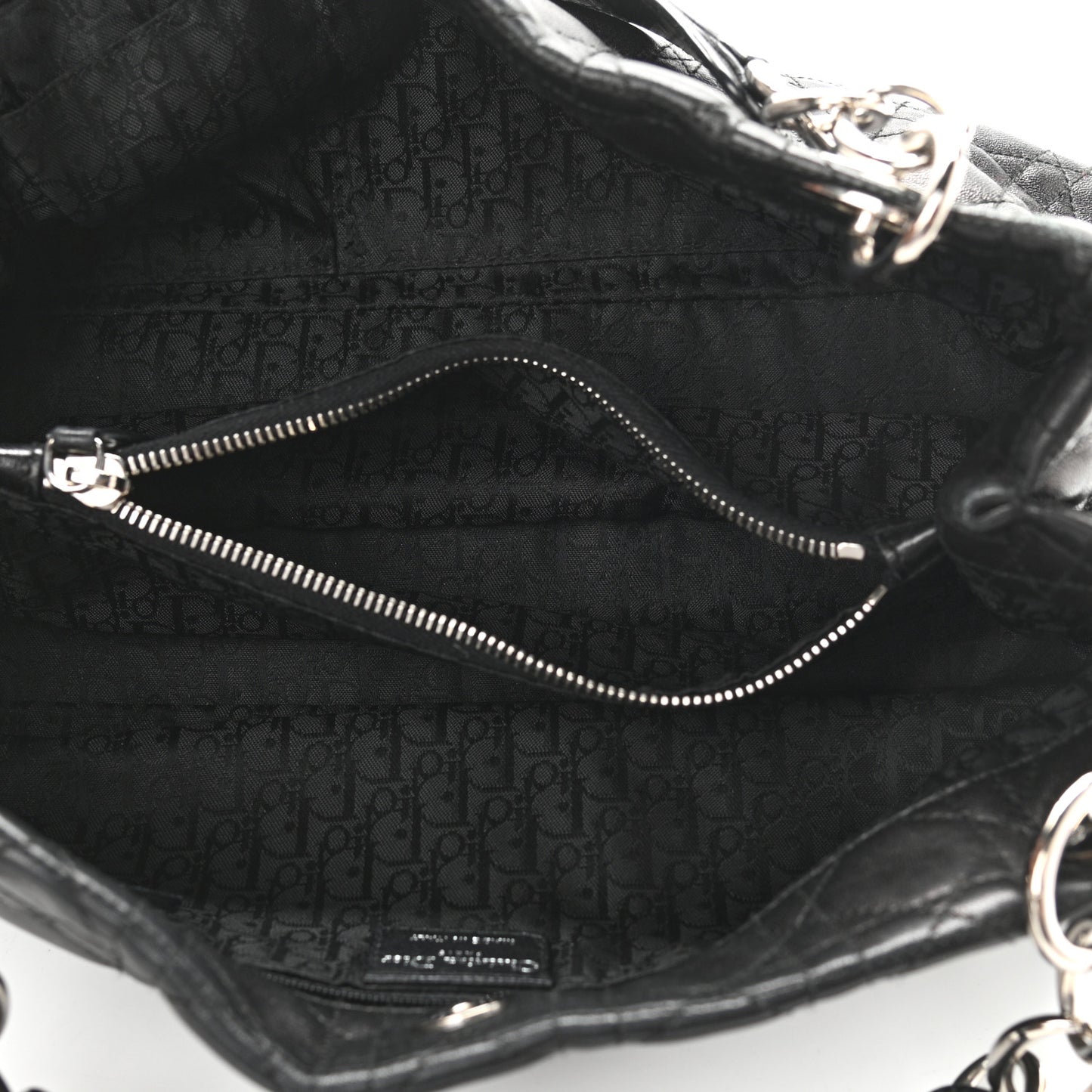 Lambskin Cannage Soft East West Tote Black
