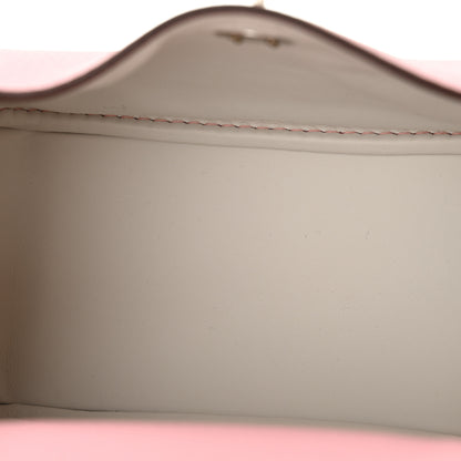 Hermes Taurillon Clemence Verso Mini Lindy 20 Rose Sakura Gris Perle 5 of 11