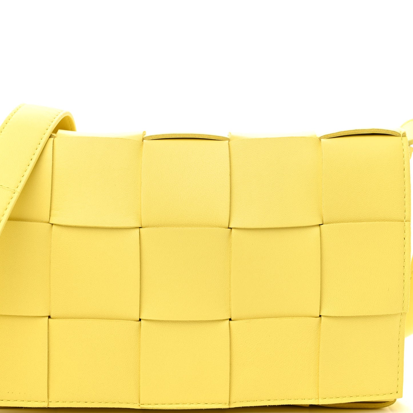 Nappa Maxi Intreccio Cassette Bag Lemonade