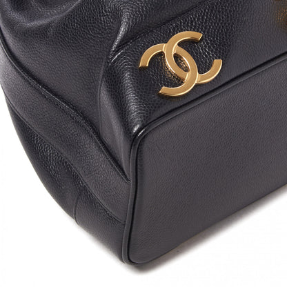 Chanel Caviar CC Drawstring Shoulder Bag Black 5 of 8