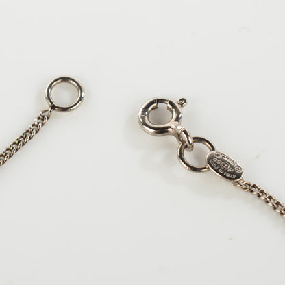 Chanel Acrylic CC Pendant Necklace Silver Black Red 3 of 4