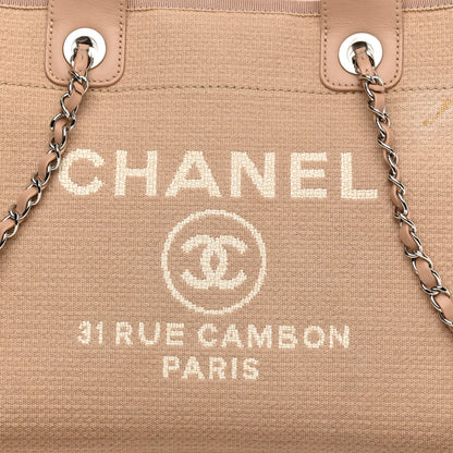 Chanel Mixed Fibers Small Deauville Tote Beige 9 of 14