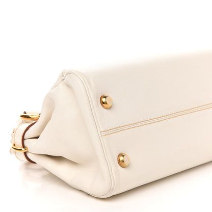 Marc Jacobs Calfskin Guinevere Satchel White 6 of 13
