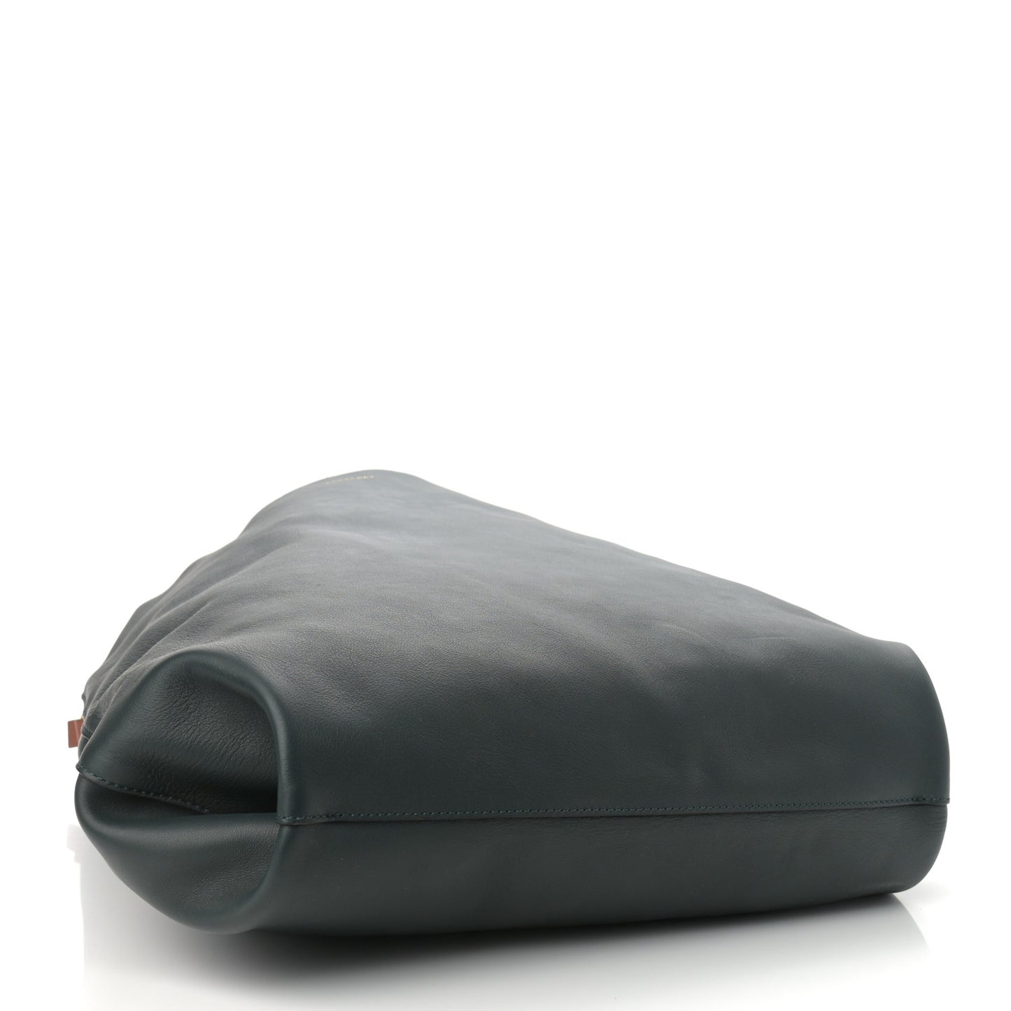 Calfskin Medium Grommet Hobo Dark Emerald