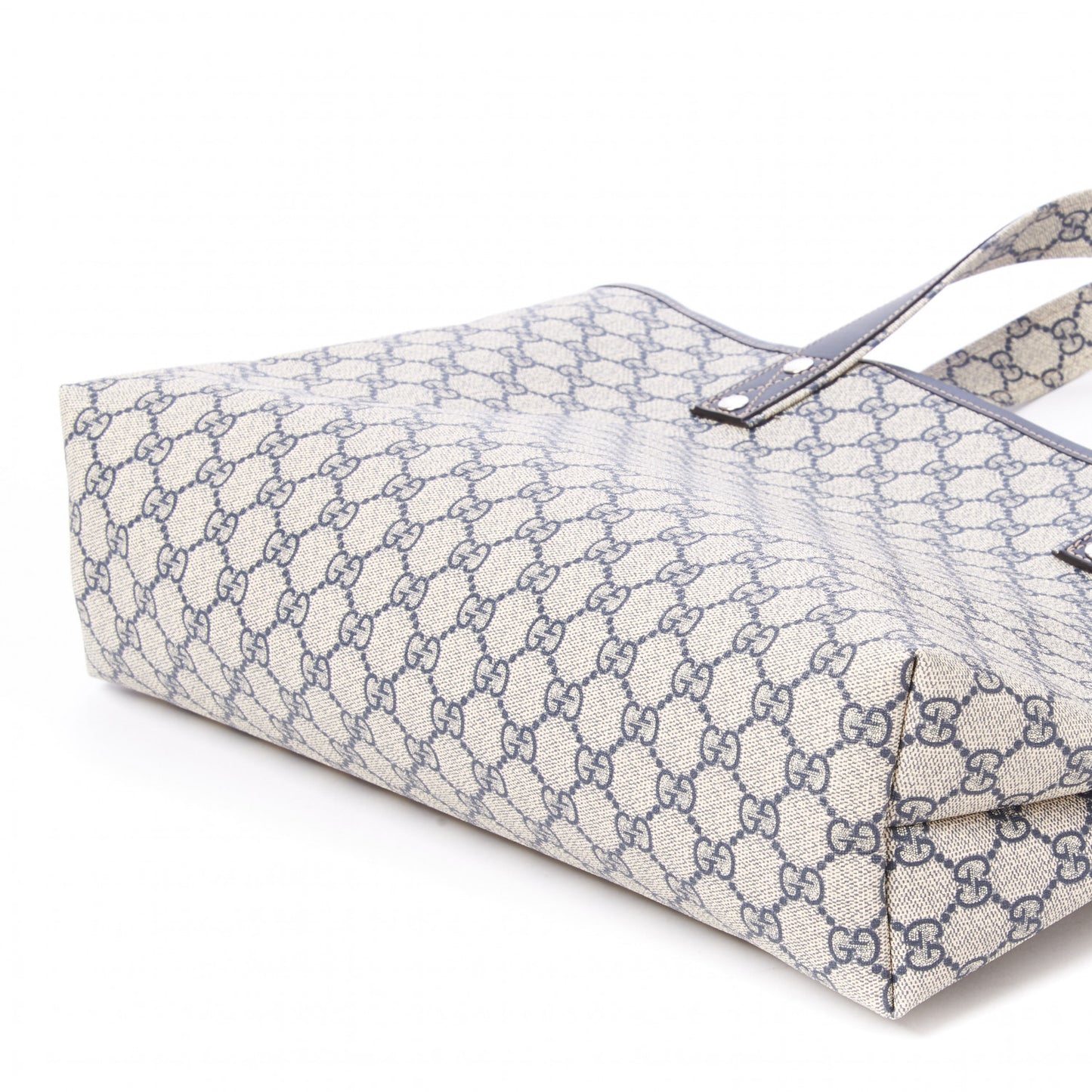 GG Plus Monogram Medium Signature Web Loop Tote Navy