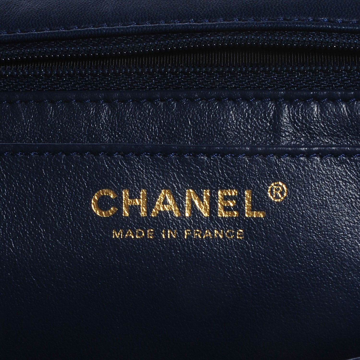 Chanel Lambskin Jumbo Single Flap Dark Blue 7 of 9