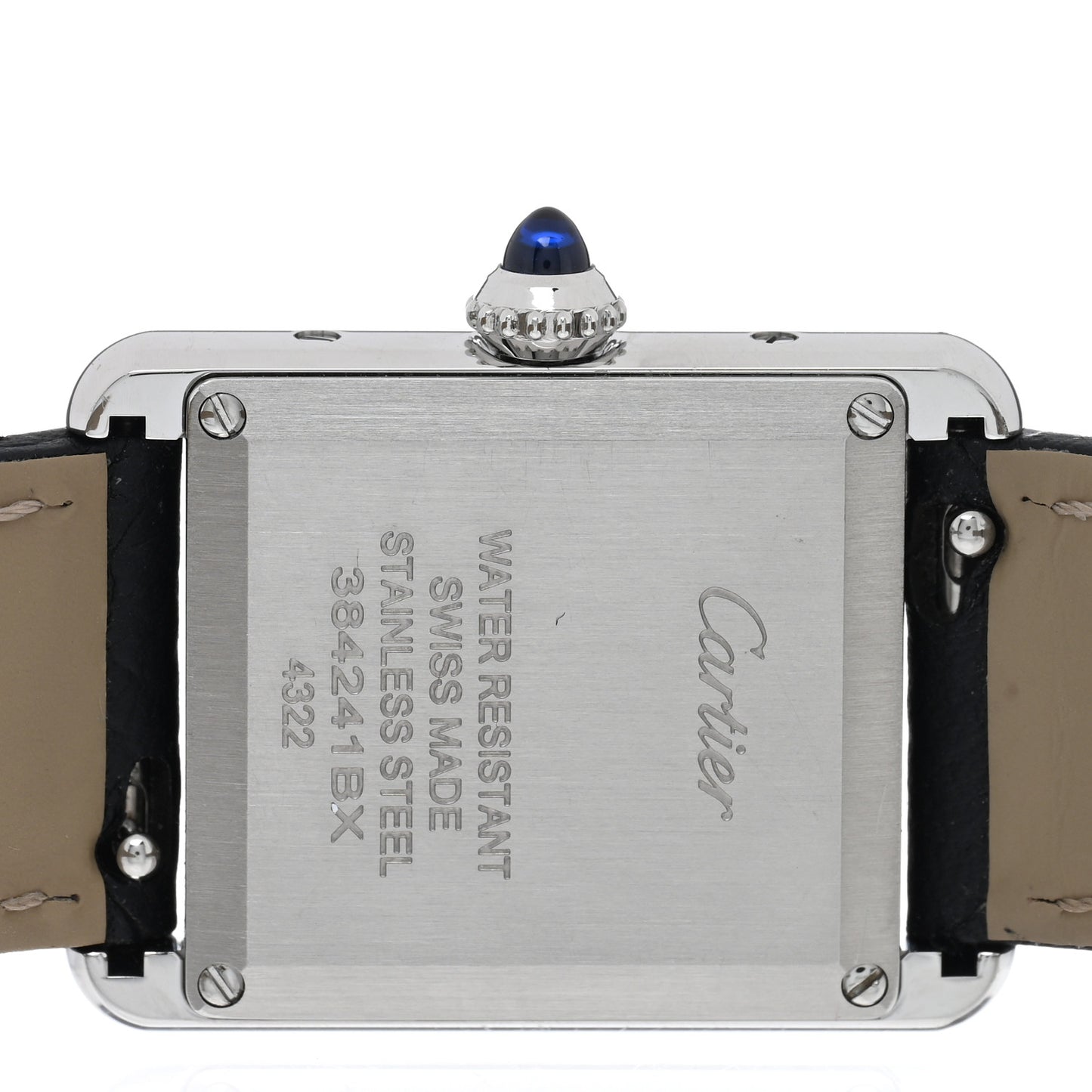 Stainless Steel Calfskin 22mm Must de Cartier Tank Quartz Watch